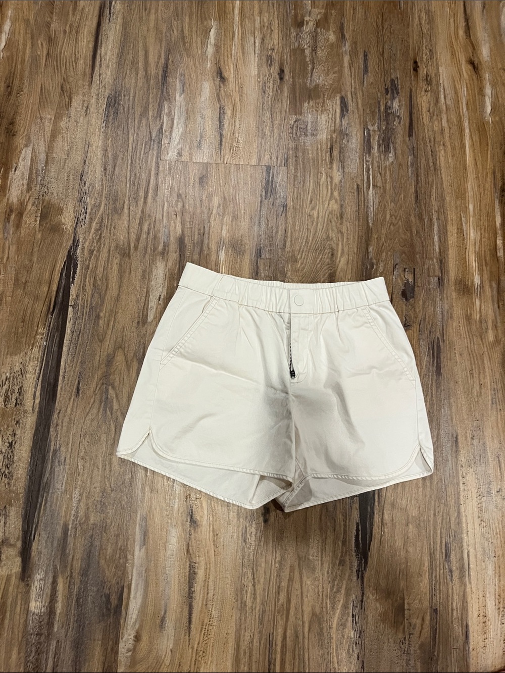 J. Crew Cream Drawstring Cargo Shorts